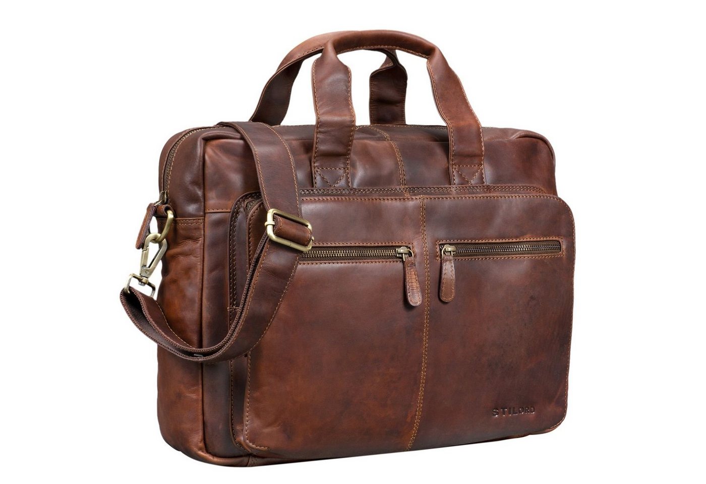 STILORD Laptoptasche "Leandro" Ledertasche Herren Laptoptasche von STILORD