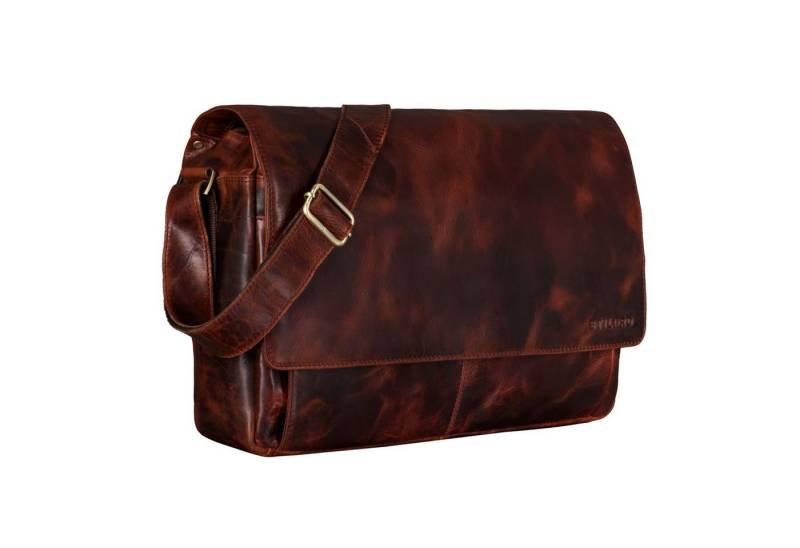 STILORD Laptoptasche "Lonzo" Vintage Umhängetasche Büffel-Leder von STILORD