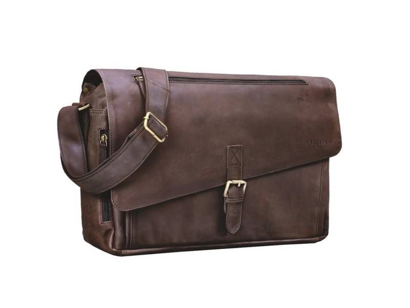 STILORD Laptoptasche "Merlin" Vintage Leder Umhängetasche von STILORD