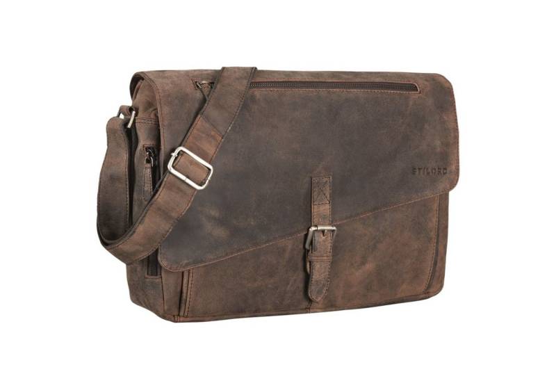 STILORD Laptoptasche "Merlin" Vintage Leder Umhängetasche von STILORD