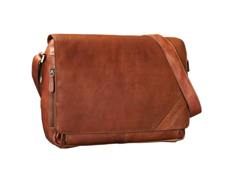 STILORD Laptoptasche "Nick" Umhängetasche Leder Herren Damen von STILORD