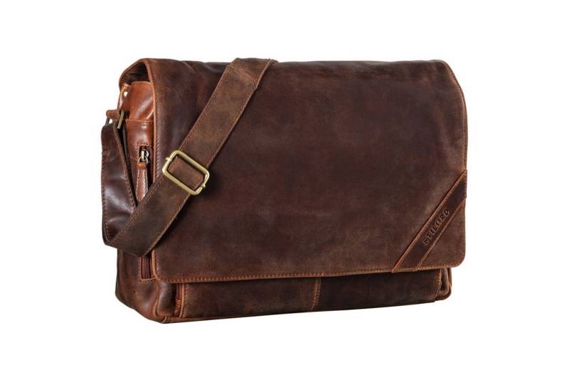 STILORD Laptoptasche "Nick" Umhängetasche Leder Herren Damen von STILORD