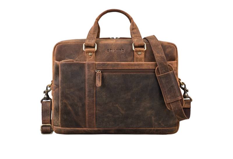 STILORD Laptoptasche Nico Umhängetasche Leder groß von STILORD