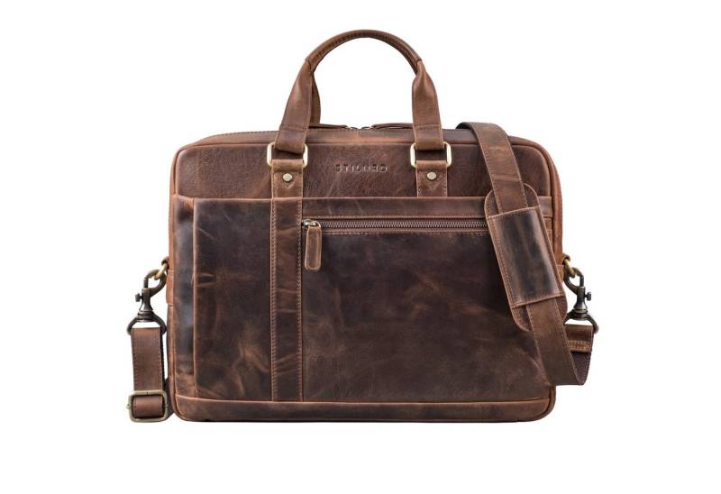 STILORD Laptoptasche "Nico" Große Businesstasche aus Hochwertigem Leder 15.6 Zoll von STILORD