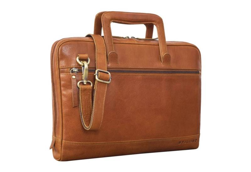 STILORD Laptoptasche "Pierce" Laptoptasche mit Griff Leder von STILORD