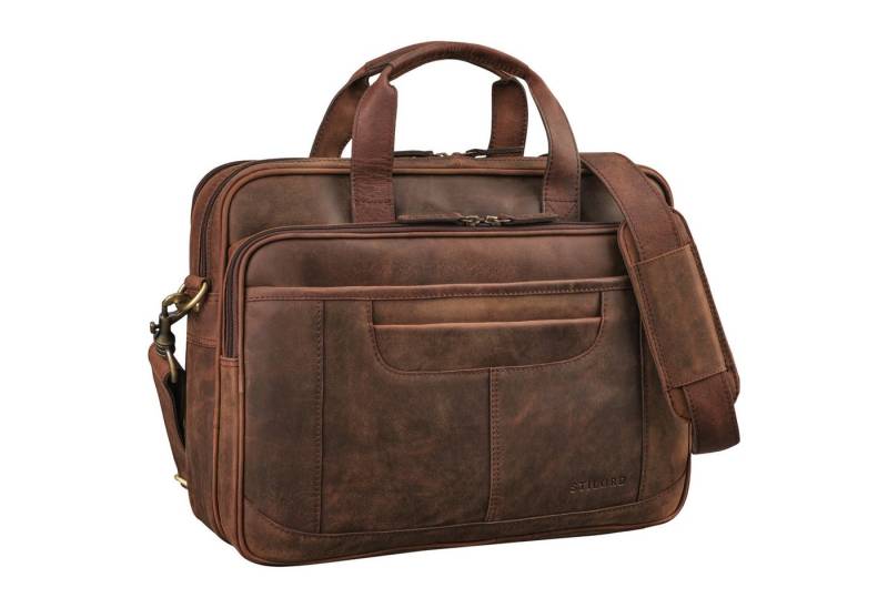 STILORD Laptoptasche "Quest" Aktentasche Leder 15,6 Zoll von STILORD