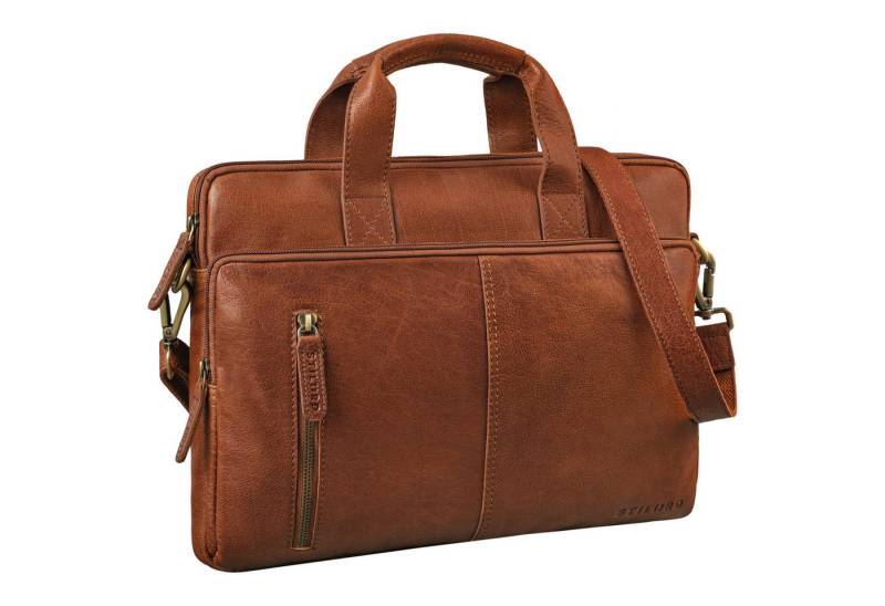 STILORD Laptoptasche "Raihn" Leder Umhängetasche Herren 13.3 - 14 Zoll von STILORD