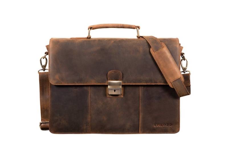STILORD Laptoptasche "Ravenzia" Leder Aktentasche Herren Damen von STILORD