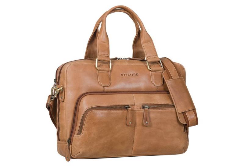 STILORD Laptoptasche "Sheldon" Clevere Aktentasche Herren und Damen Leder von STILORD