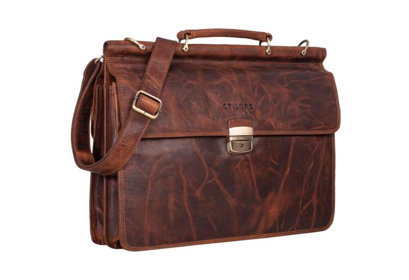 STILORD Laptoptasche "Stephan" Laptoptasche 15,6 Zoll Herren Leder von STILORD