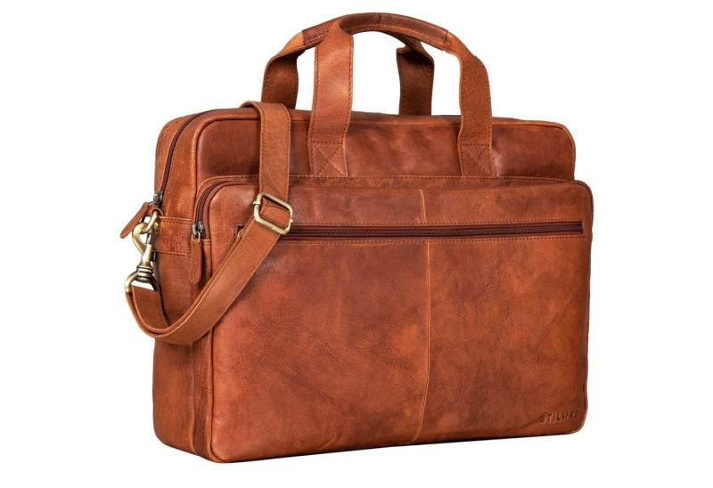 STILORD Laptoptasche "Thompson" Vintage Ledertasche Business von STILORD