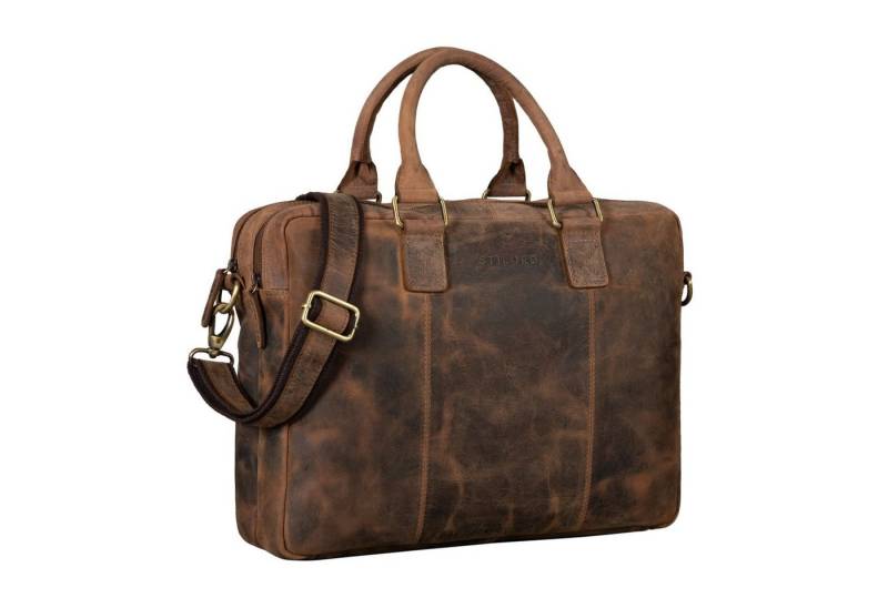 STILORD Laptoptasche "Zacharias" Businesstasche Leder Aktentasche von STILORD