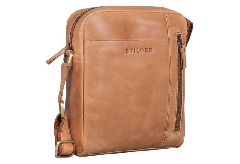 STILORD Schultertasche "Clint" Luxuriöse Schultertasche Herren klein Leder von STILORD