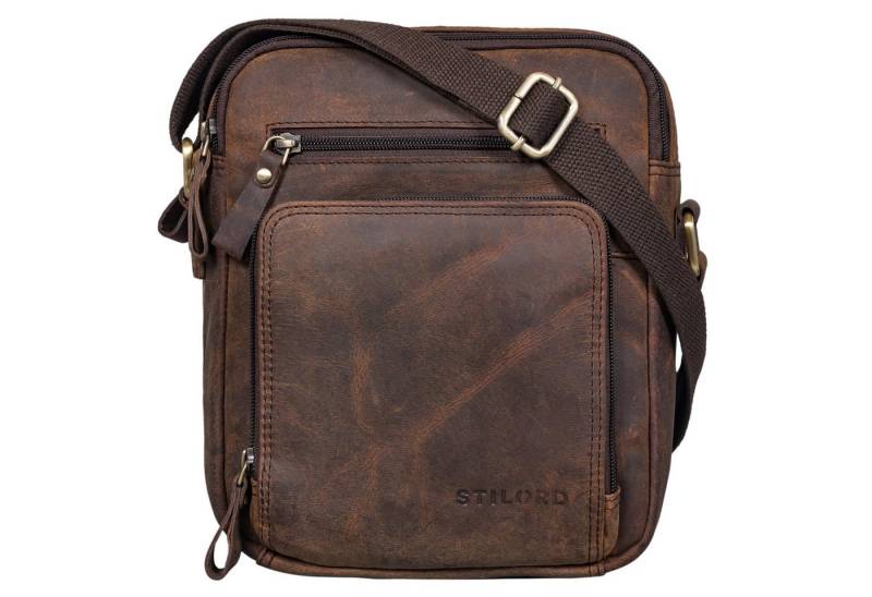STILORD Schultertasche "Darius" Kleine Umhängetasche Herren Leder von STILORD