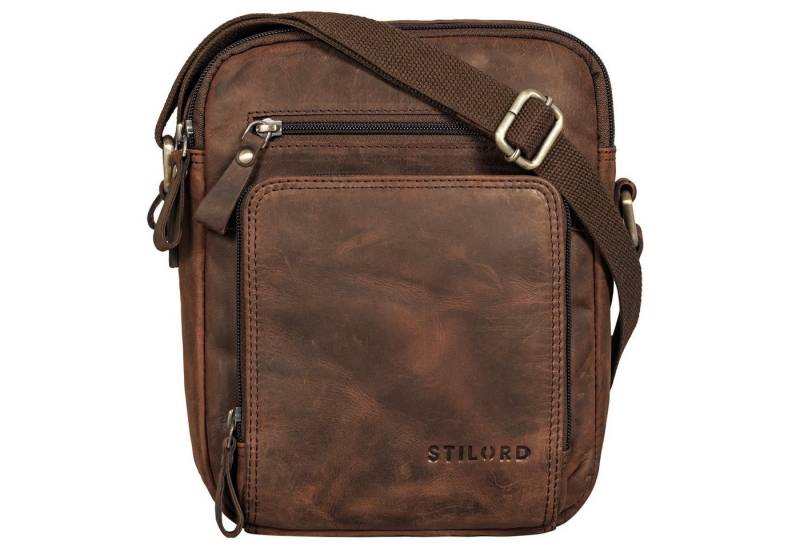 STILORD Schultertasche "Darius" Kleine Umhängetasche Herren Leder von STILORD