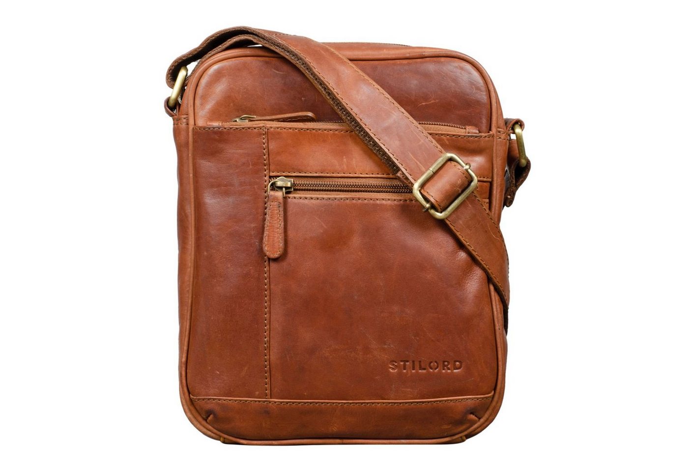 STILORD Schultertasche "Diego" Vintage Herrentasche Leder klein von STILORD