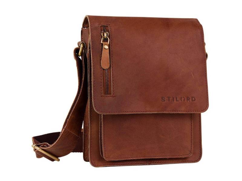 STILORD Schultertasche "Finn" Kleine Umhängetasche Herren Leder Messenger Bag Herrentasche von STILORD
