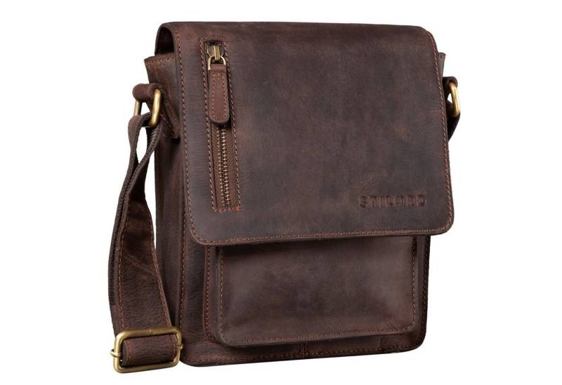 STILORD Schultertasche "Finn" Kleine Umhängetasche Herren Leder Messenger Bag Herrentasche von STILORD