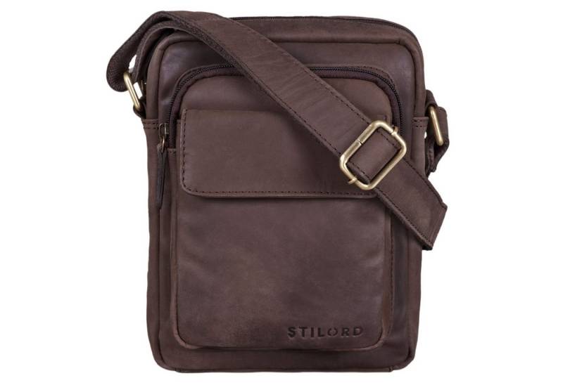 STILORD Schultertasche "Jannis" Leder Umhängetasche Männer klein von STILORD