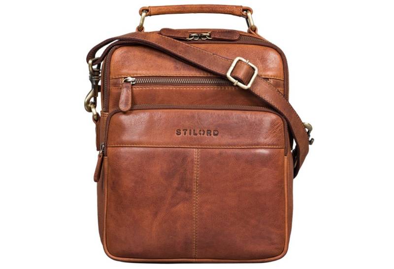 STILORD Schultertasche "Joe" Modische Herrentasche mit Handgriff zum Umhängen aus Leder von STILORD