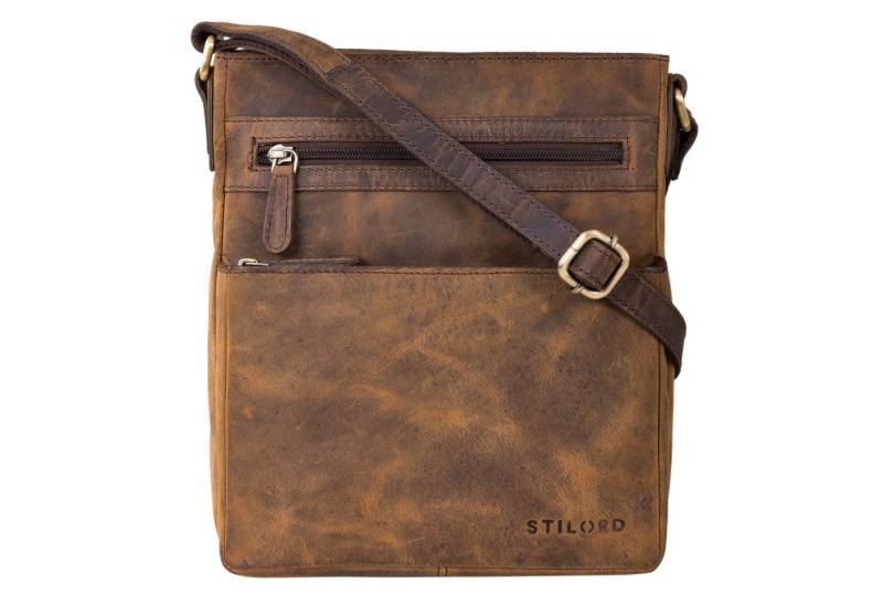 STILORD Schultertasche "Kian" Umhängetasche Herren Klein Leder von STILORD