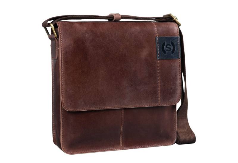 STILORD Schultertasche "Mircos" Tablet Umhängetasche Leder 9.7 Zoll von STILORD
