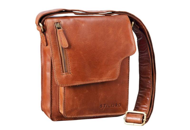 STILORD Schultertasche "Pete" Umhängetasche Leder klein Männer von STILORD