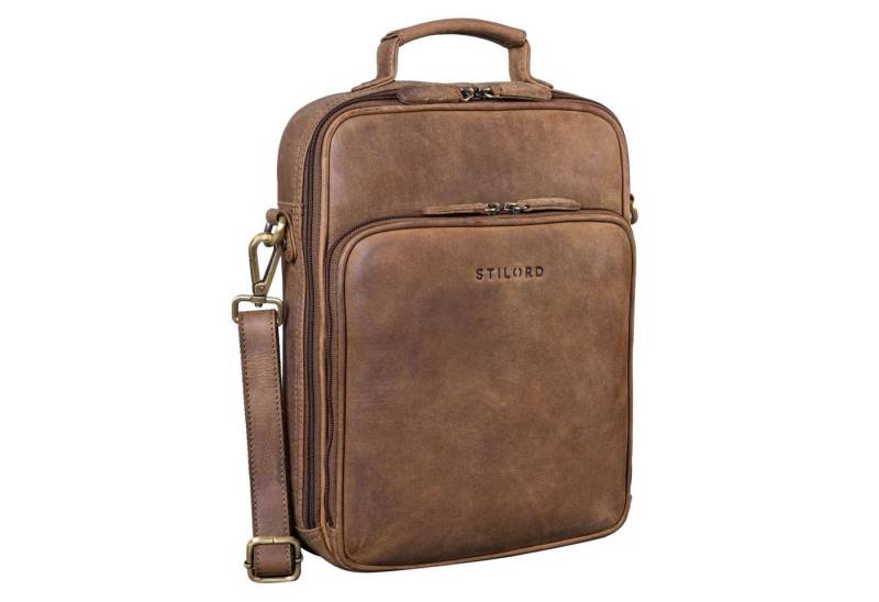 STILORD Schultertasche STILORD "Can" Männer Tasche Leder groß 13,3 Zoll von STILORD