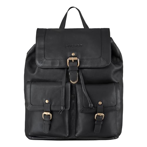 STILORD 'Nora' Großer Lederrucksack Vintage Hochwertiger Daypack 13.3 Zoll Rucksack-Handtasche für Schule Office Uni Freizeit Büro Echtes Leder für Damen und Herren, Farbe:schwarz STILORD 'Nora' Großer Lederrucksack Vintage Hochwertiger Daypack 13.3 Zoll Rucksack-Handtasche für Schule Office Uni Freizeit Büro Echtes Leder für Damen und Herren, Farbe:schwarz von STILORD