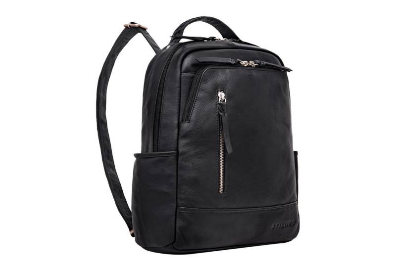 STILORD Notebook-Rucksack "Aiden" Moderner Vintage Leder Rucksack Unisex mittel-groß von STILORD