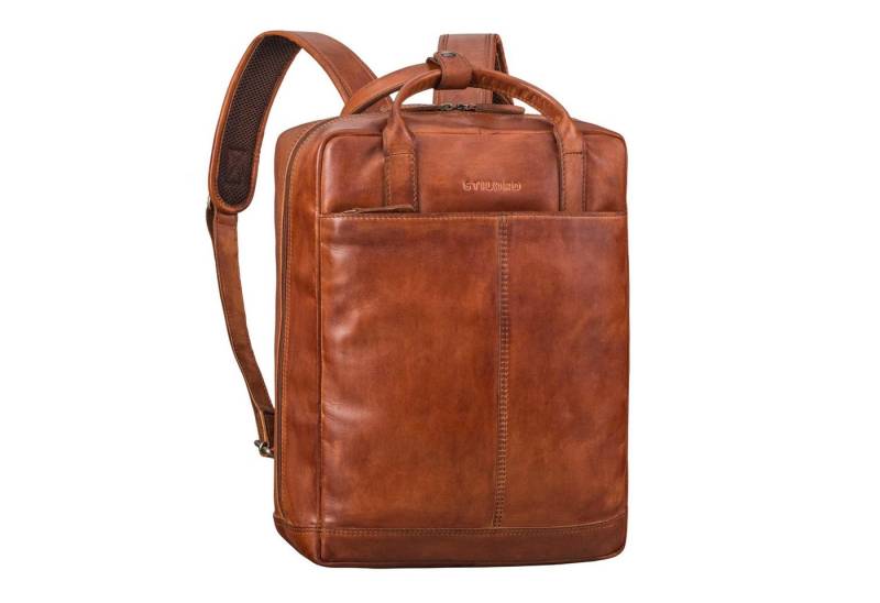STILORD Notebook-Rucksack "Bobbie" Lederrucksack für Herren Rucksacktasche Damen 16 Zoll Laptop von STILORD