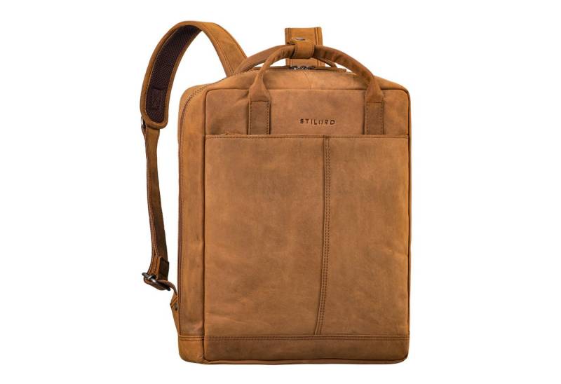 STILORD Notebook-Rucksack "Bobbie" Lederrucksack für Herren Rucksacktasche Damen 16 Zoll Laptop von STILORD
