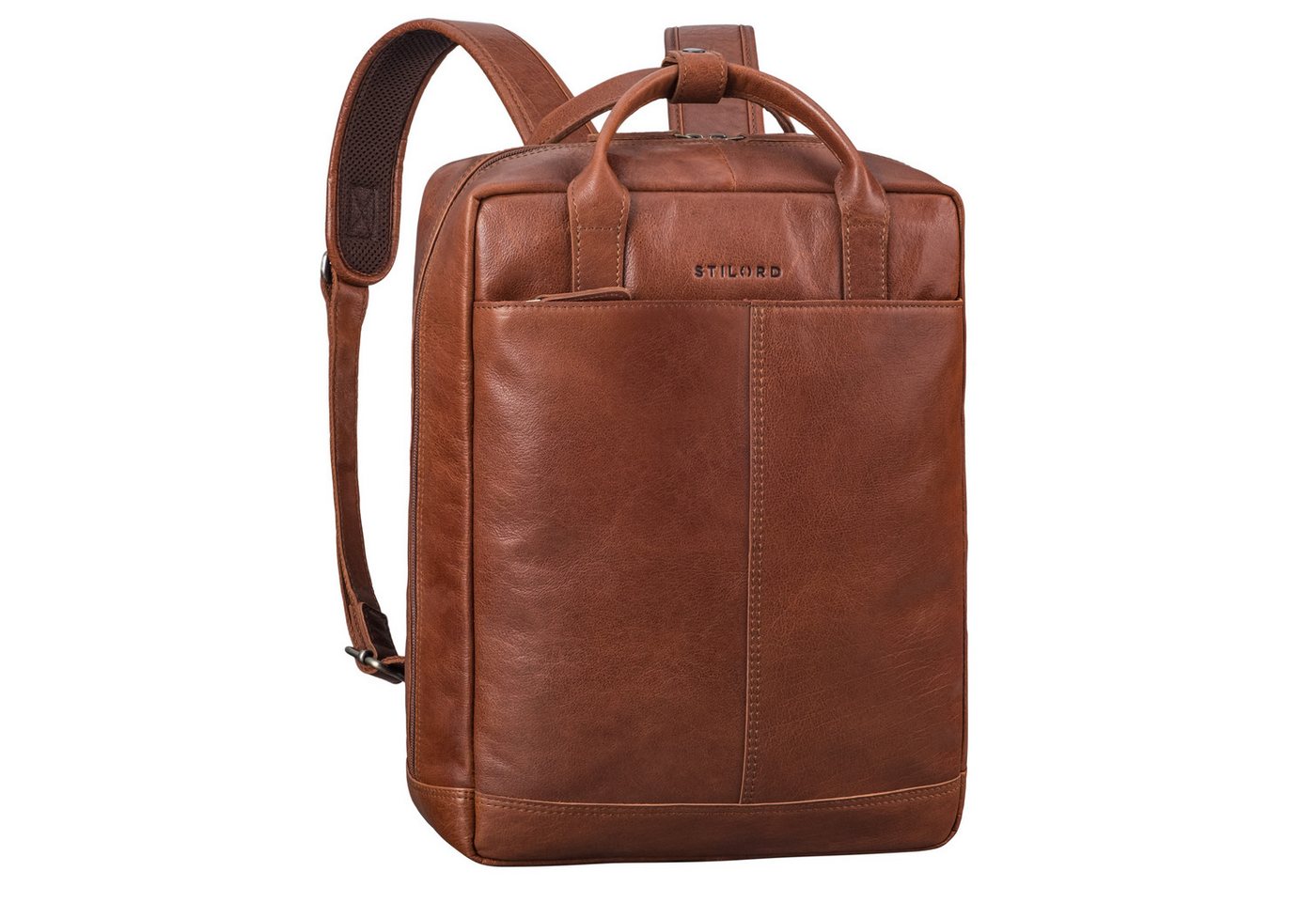 STILORD Notebook-Rucksack "Bobbie" Lederrucksack für Herren Rucksacktasche Damen 16 Zoll Laptop von STILORD