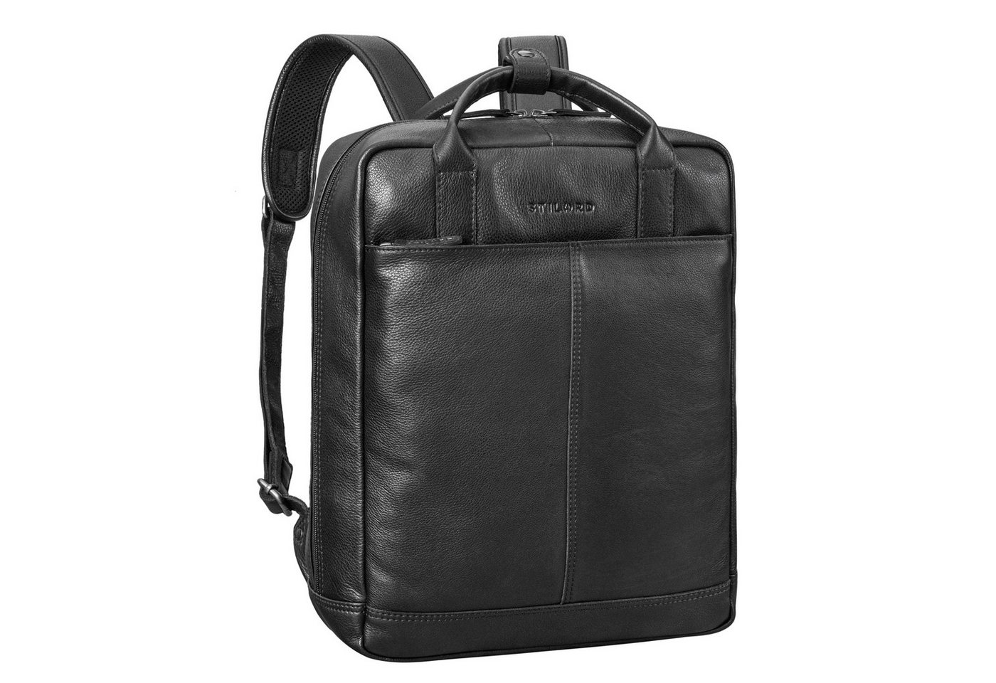 STILORD Notebook-Rucksack "Bobbie" Lederrucksack für Herren Rucksacktasche Damen 16 Zoll Laptop von STILORD