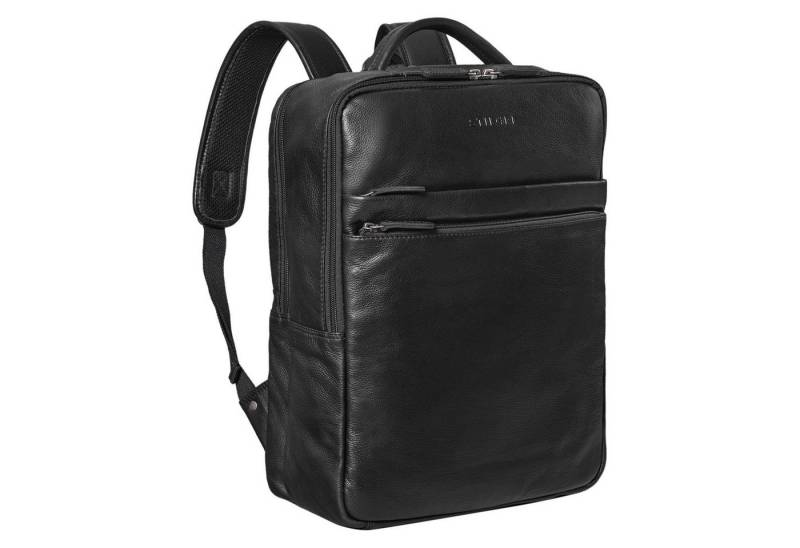 STILORD Notebook-Rucksack "Brooklyn" Großer Laptop Rucksack Echtleder mit 15.6 Zoll Laptopfach von STILORD