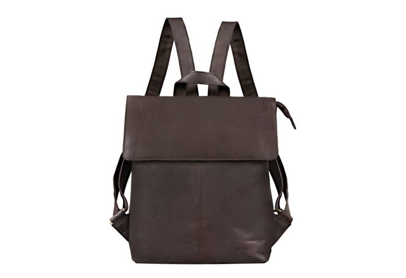 STILORD Notebook-Rucksack "Charlie" Vintage Lederrucksack Braun von STILORD