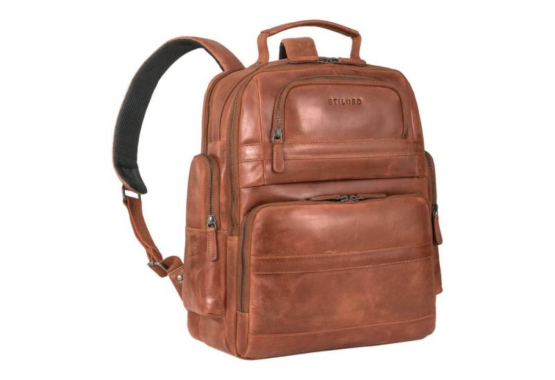 STILORD Notebook-Rucksack "Danny" Leder Arbeitsrucksack für 13 - 14 Zoll Laptops Herren & Damen von STILORD