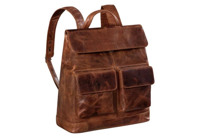 STILORD Notebook-Rucksack "Drew" Vintage Rucksack Groß Leder von STILORD