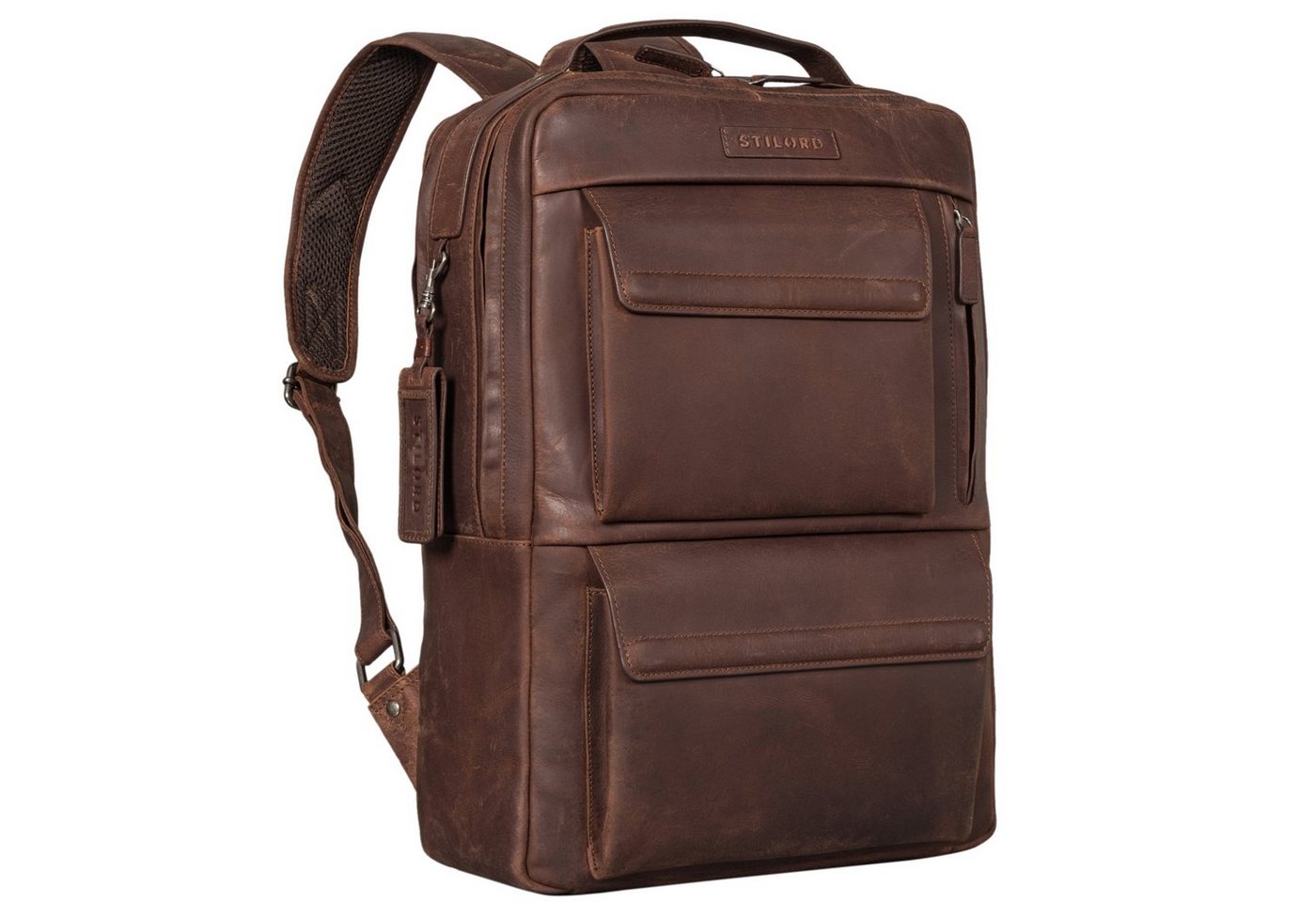 STILORD Notebook-Rucksack "Egon" Moderner Laptop Rucksack 15 Zoll Leder von STILORD