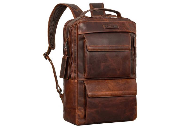 STILORD Notebook-Rucksack "Egon" Moderner Laptop Rucksack 15 Zoll Leder von STILORD