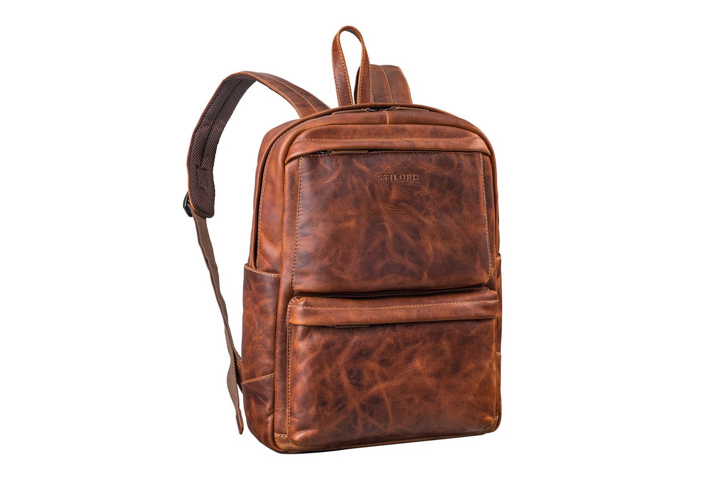 STILORD Notebook-Rucksack "Erin" Großer Lederrucksack Herren & Damen für Laptop 15 - 16 Zoll von STILORD