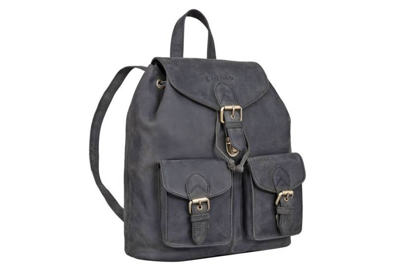 STILORD Notebook-Rucksack "Ezra" Vintage Tagesrucksack Leder mit 13,3 Zoll Laptop-Fach von STILORD