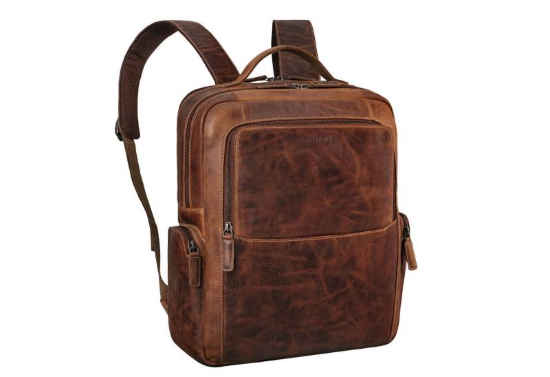 STILORD Notebook-Rucksack "Gino" Stilvoller Business Leder Rucksack für 15.6 - 17 Zoll Laptop von STILORD