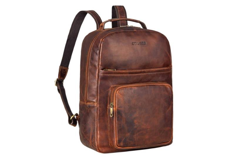 STILORD Notebook-Rucksack "Glover" Business Lederrucksack 15,6 Zoll von STILORD
