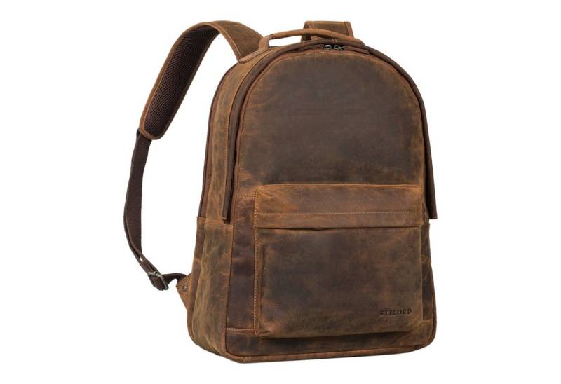 STILORD Notebook-Rucksack "Hagen" Vintage Lederrucksack Damen und Herren von STILORD