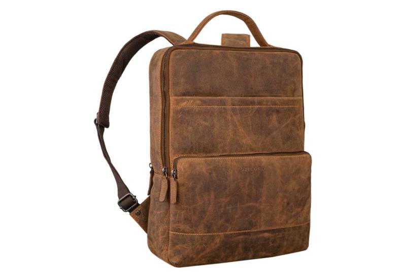 STILORD Notebook-Rucksack "Henning" Lederrucksack Herren und Damen mit Laptopfach 16 Zoll von STILORD