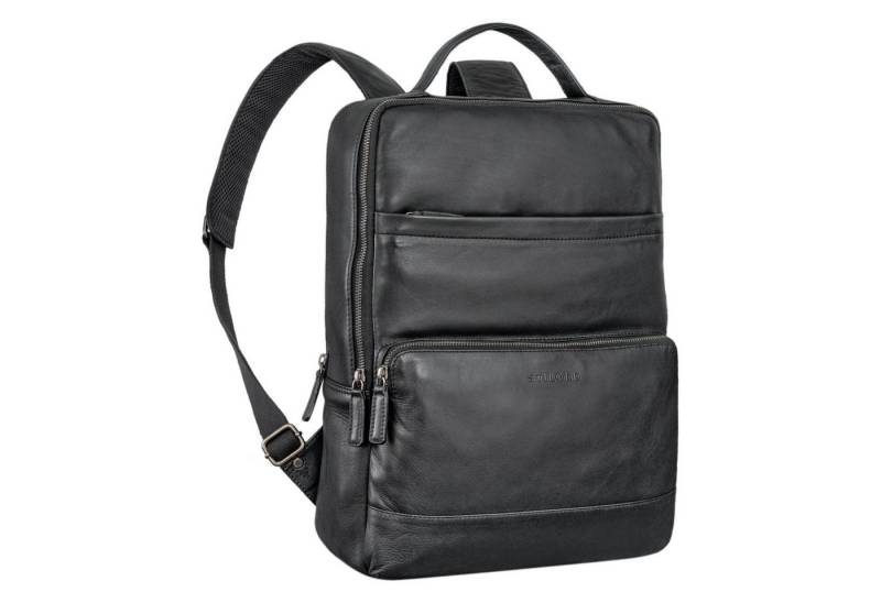 STILORD Notebook-Rucksack "Henning" Großer Lederrucksack Herren mit 16 Zoll Laptopfach von STILORD