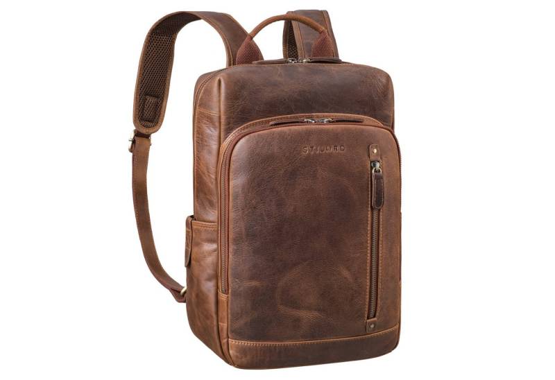 STILORD Notebook-Rucksack "Johnson" Lederrucksack Herren Business von STILORD