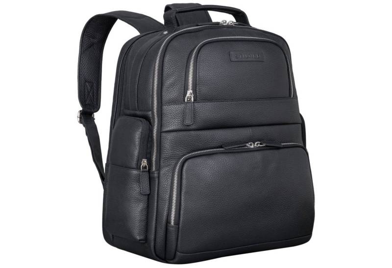 STILORD Notebook-Rucksack "Josef" XXL Leder Rucksack mit Laptop-Fach 15,6 Zoll Herren und Damen von STILORD
