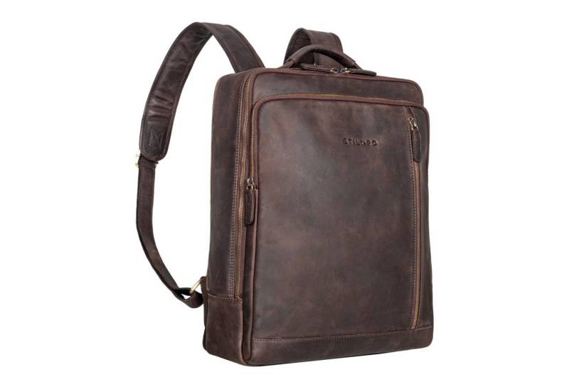 STILORD Notebook-Rucksack "Kaleb" Laptoprucksack Leder von STILORD